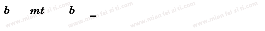 Bell MT Pro Bold字体转换